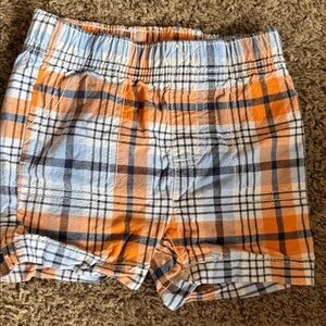 Carter's Orange and Blue Plaid Shorts
